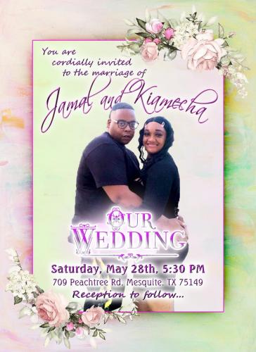 Jamal & Kiamecha - Wedding Invitation
